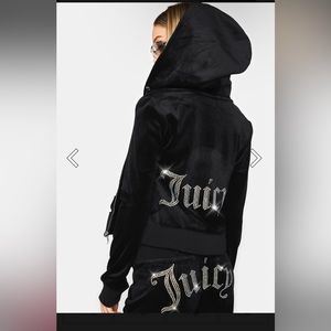 Juicy Couture Rhinestone Zip Up Jacket